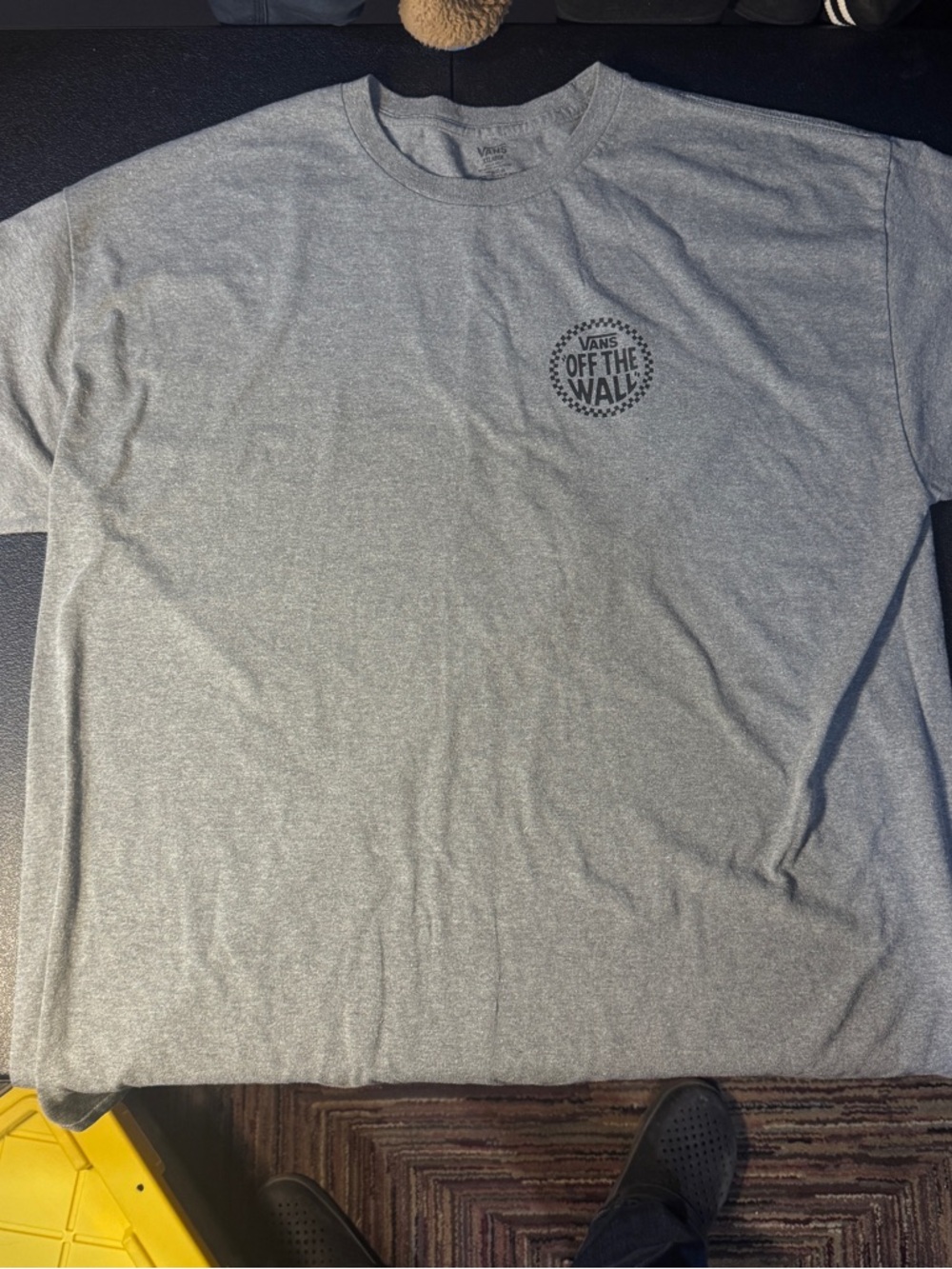 Vans Gray 'Off The Wall' Short Sleeve Tee